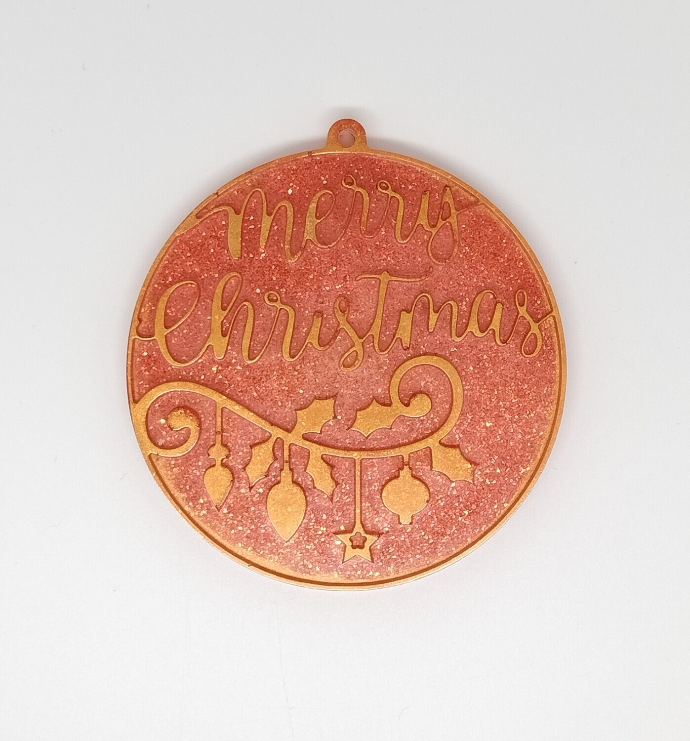 Kersthanger Merry Christmas rood goud