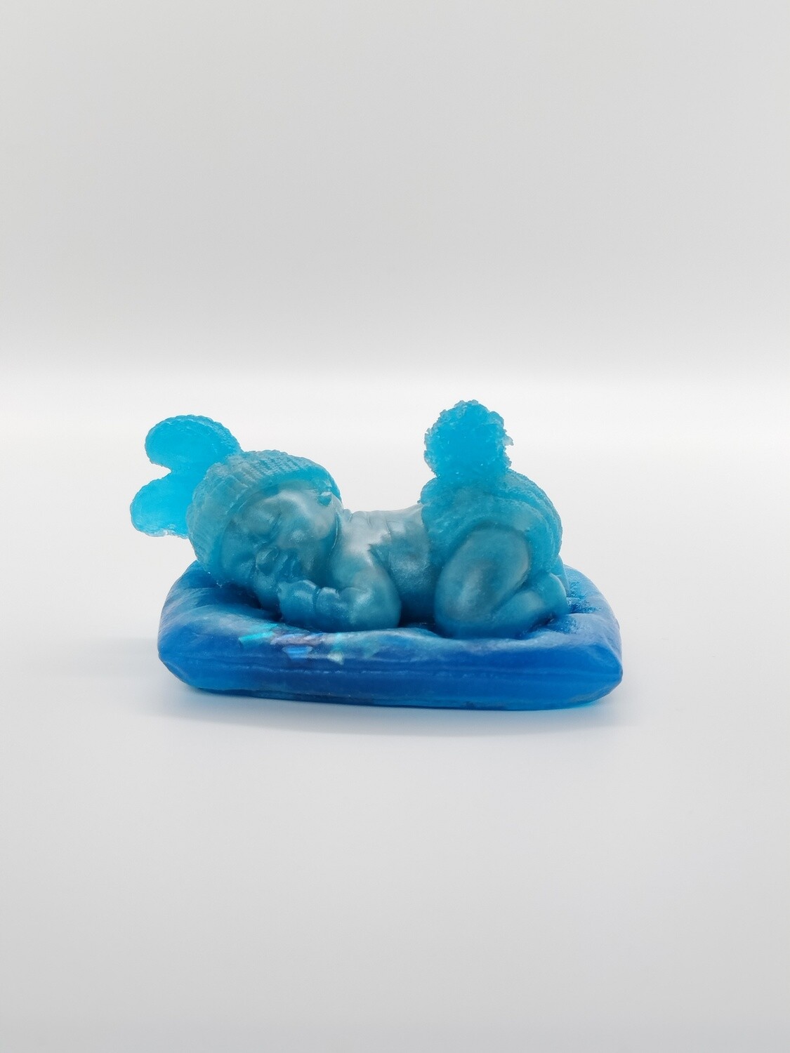 Orgonite Slapende baby met rozenkwarts en bergkristal