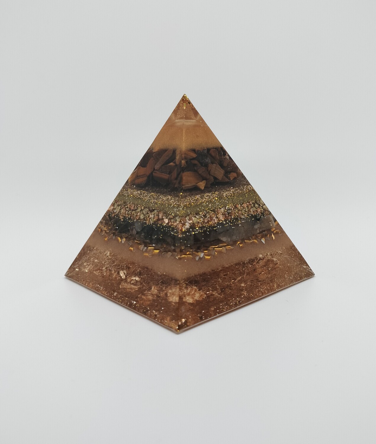 Orgonite pyramide Gold Protection
