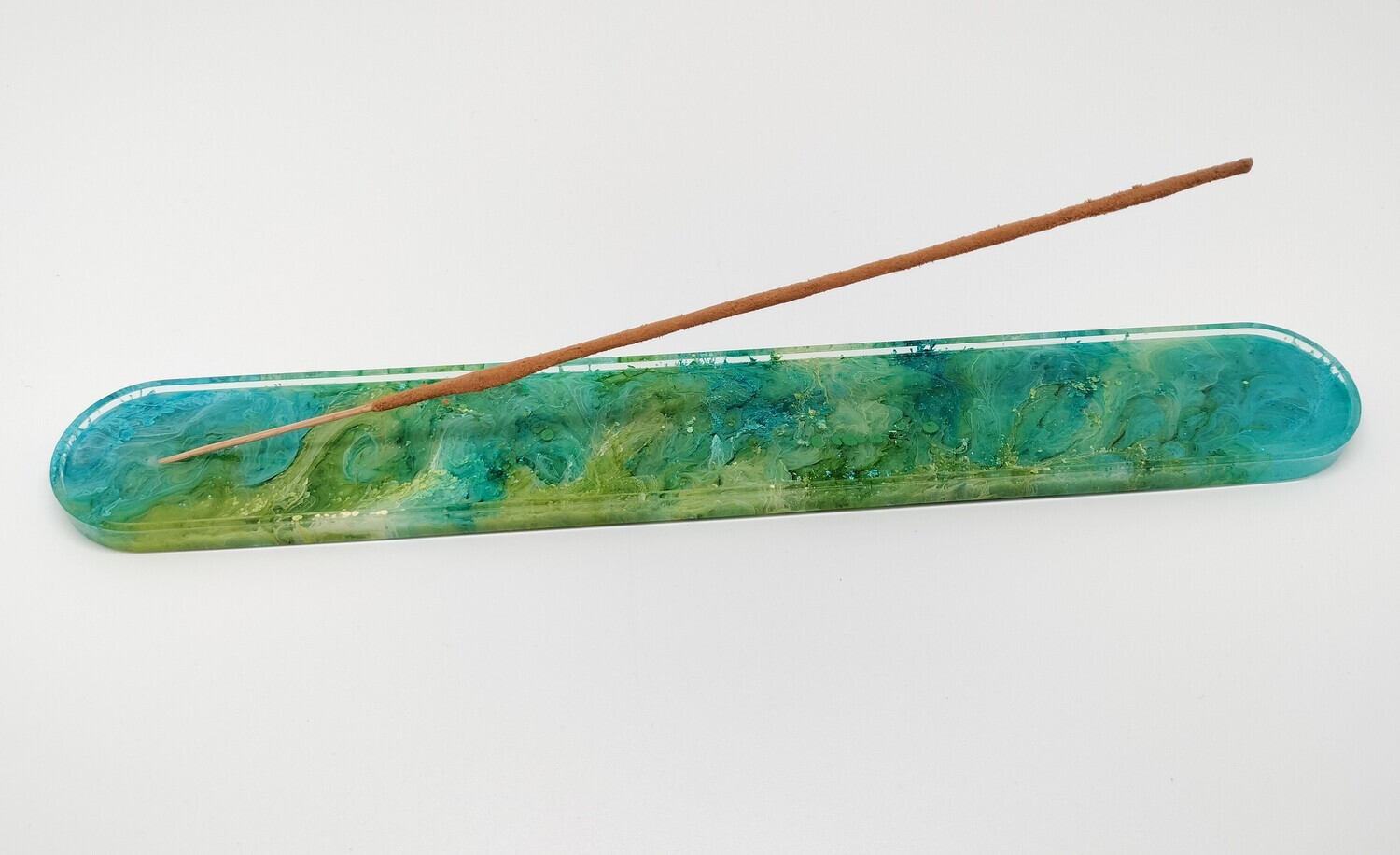 Wierookhouder met uniek groen geel effect