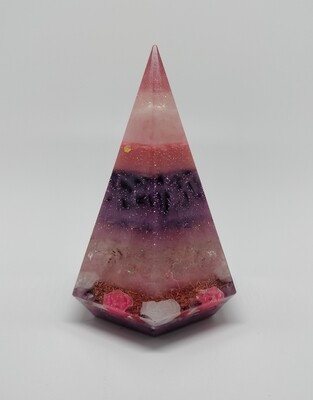 Orgonite octopyramide Gouden Driehoek Orgonite octopyramide Gouden Driehoek