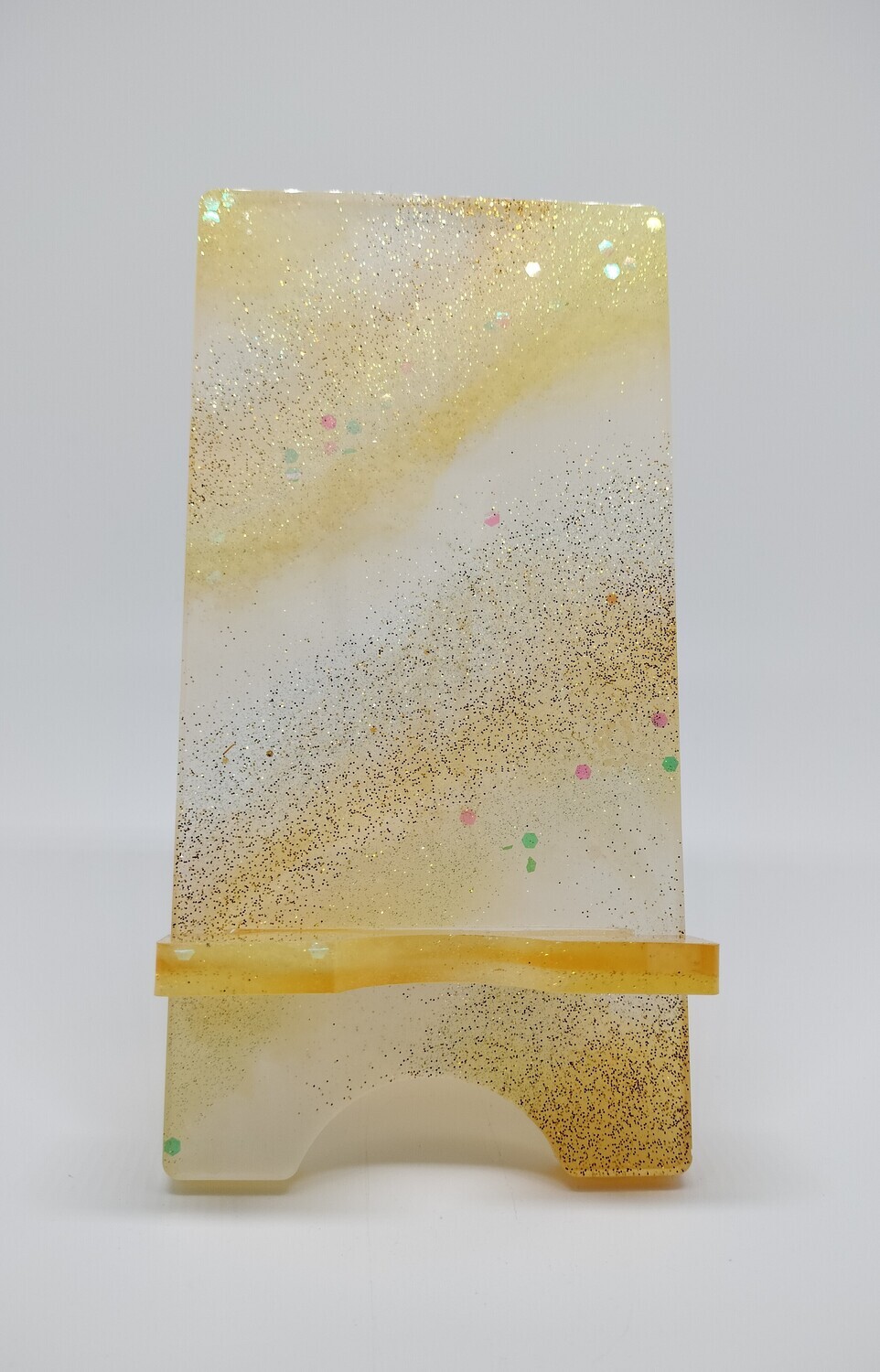 Telefoonhouder geel &amp; glow in the dark