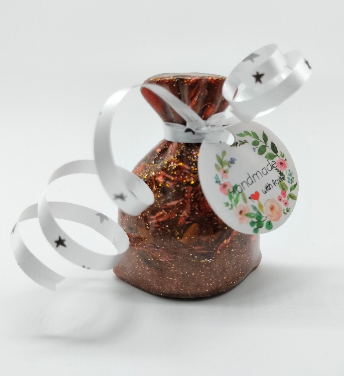 Orgonite zakje moed (met tijgeroog)