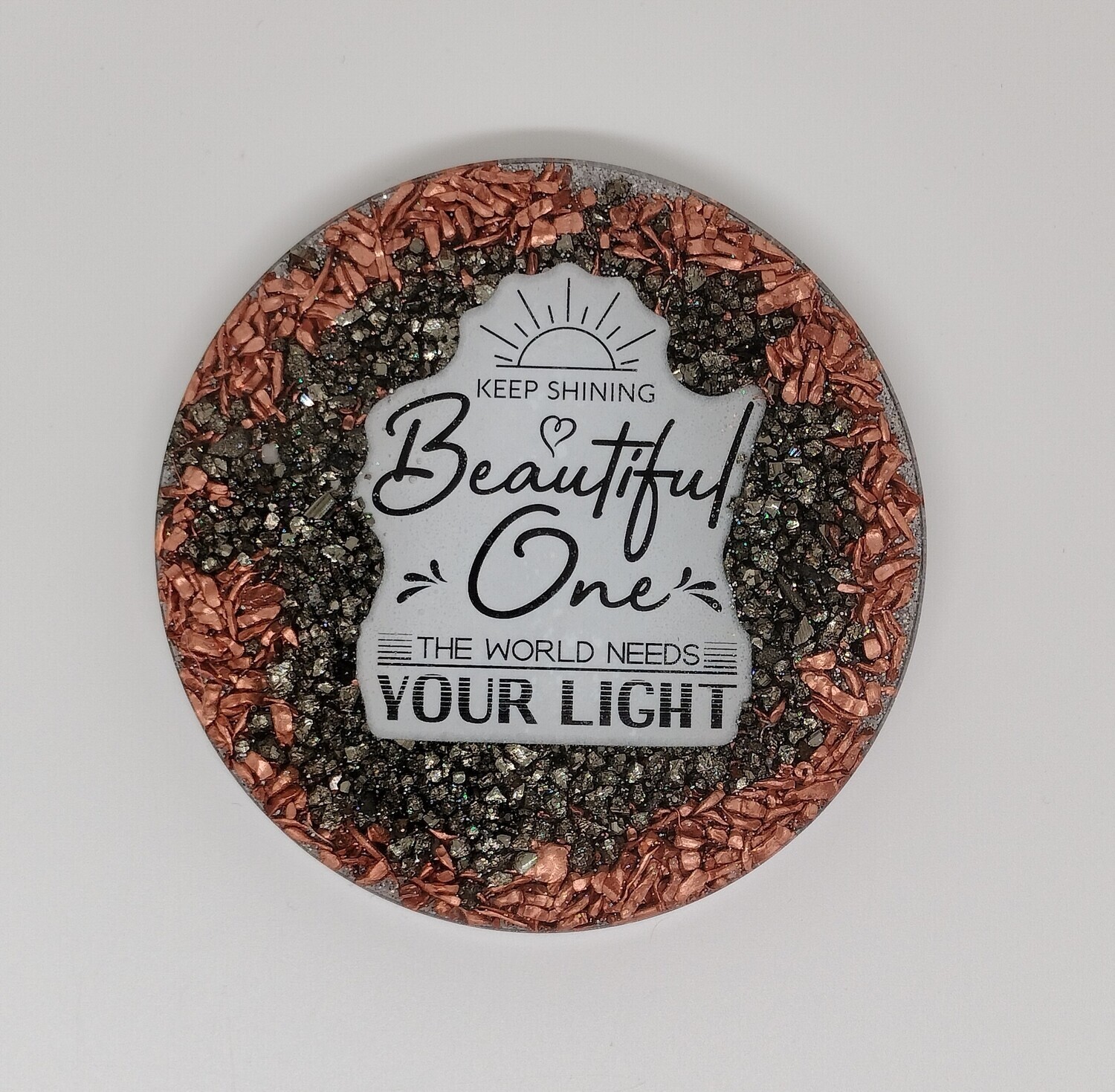 Oplaadschijf Beautiful One (met pyriet) Oplaadschijf Beautiful One (met pyriet)