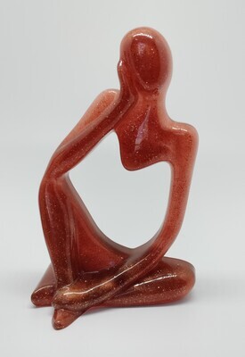 Abstract figuur koperkleurig Abstract figuur koperkleurig