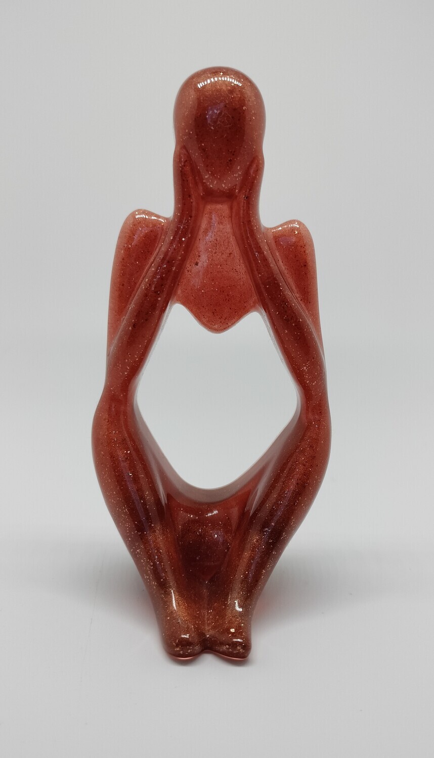 Abstract figuur 3 koperkleurig Abstract figuur 3 koperkleurig