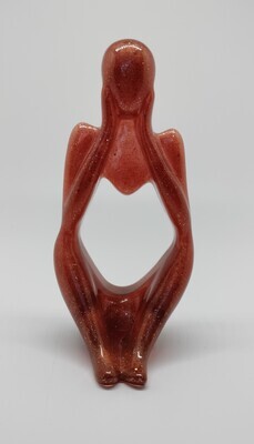 Abstract figuur 3 koperkleurig Abstract figuur 3 koperkleurig