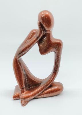 Abstract figuur 2 donkerbrons Abstract figuur 2 donkerbrons