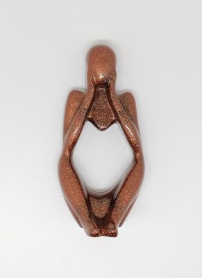 Abstract figuur 3 donkerbrons Abstract figuur 3 donkerbrons