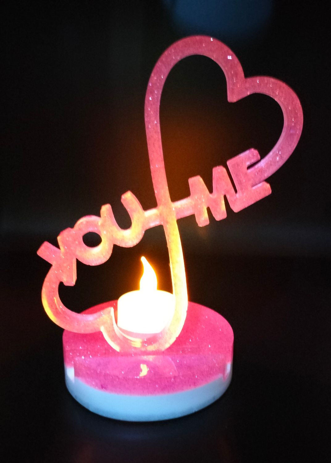 You and Me forever glow in the dark (Incl. LED theelichtje)