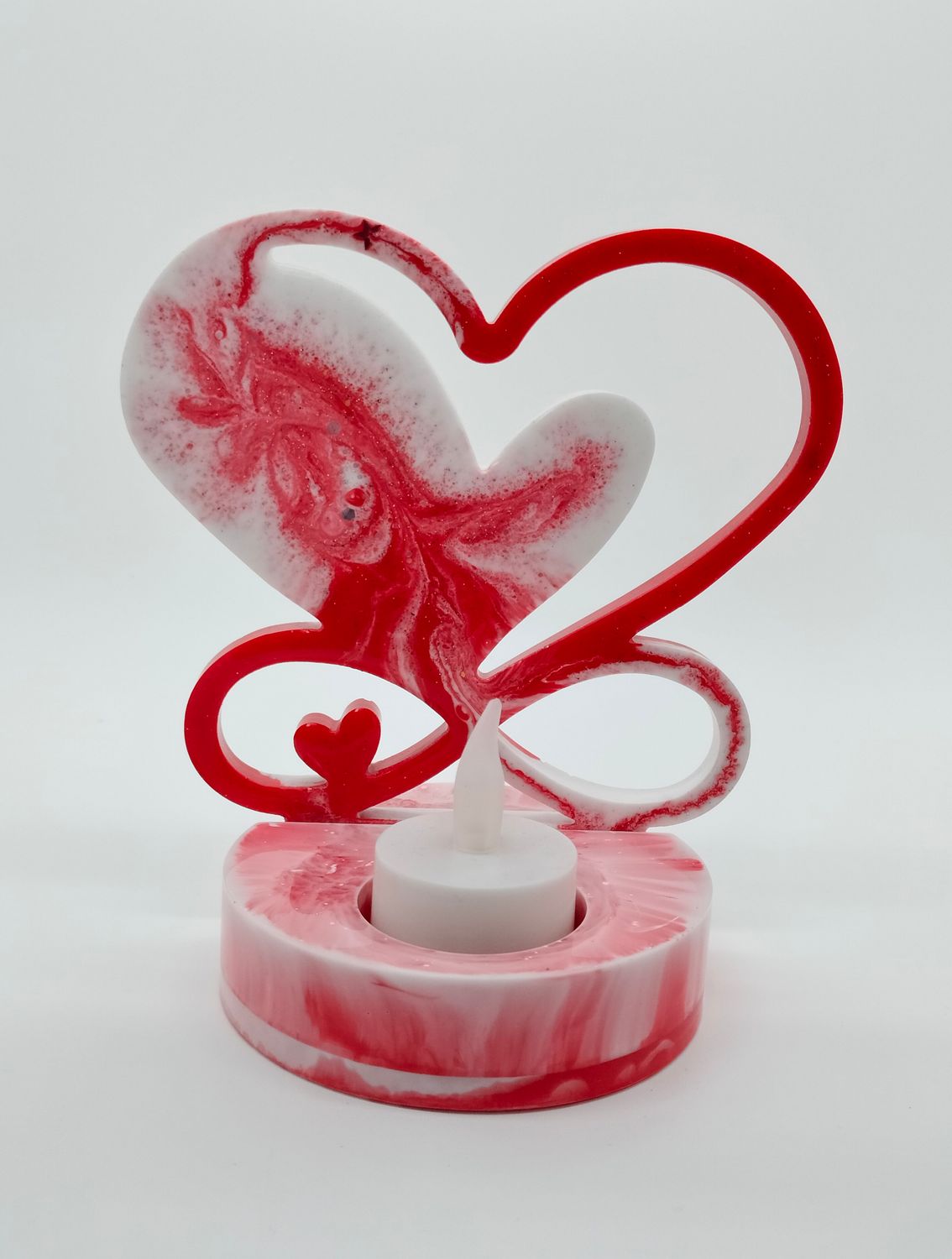 Hart rood-wit ORGONITE