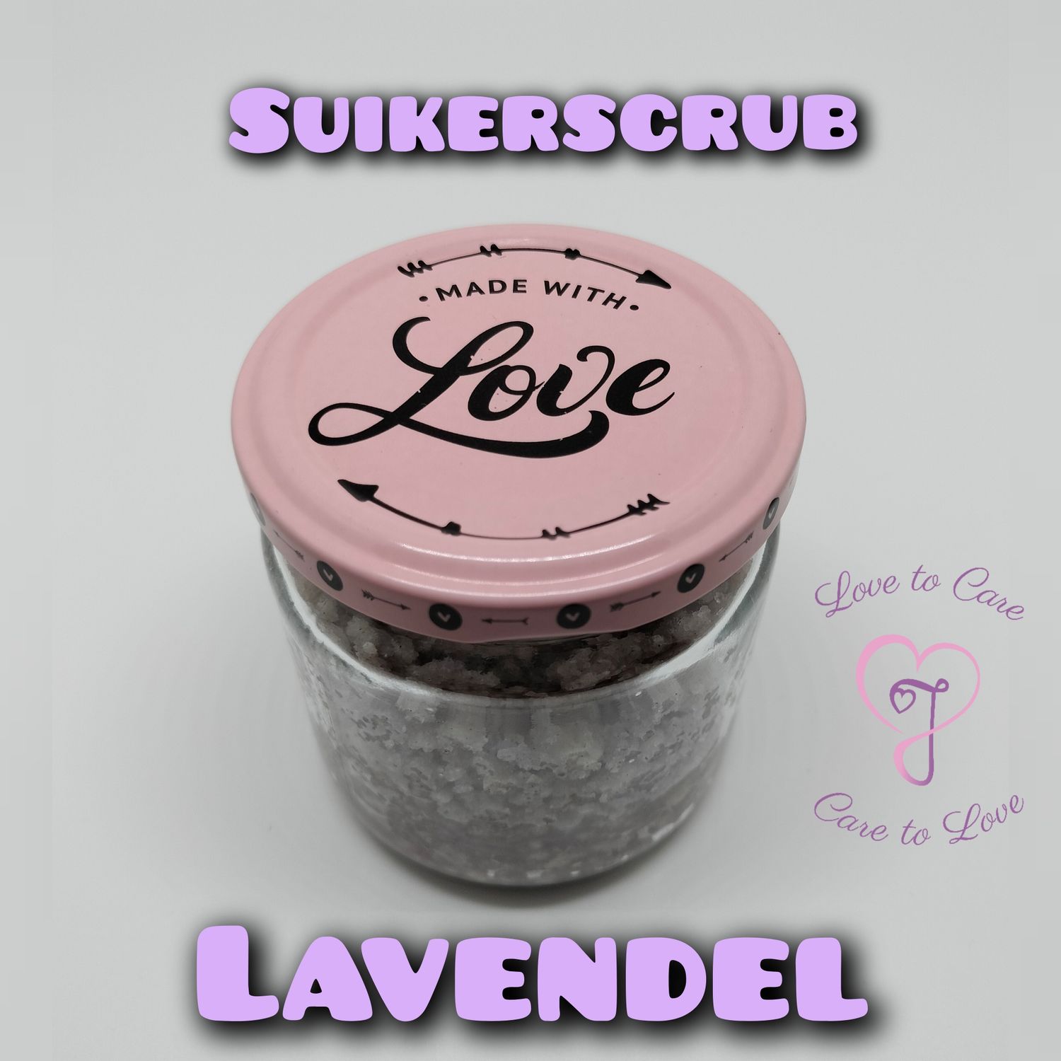 Suikerscrub lavendel (ca. 150 gram) Suikerscrub lavendel (ca. 150 gram)