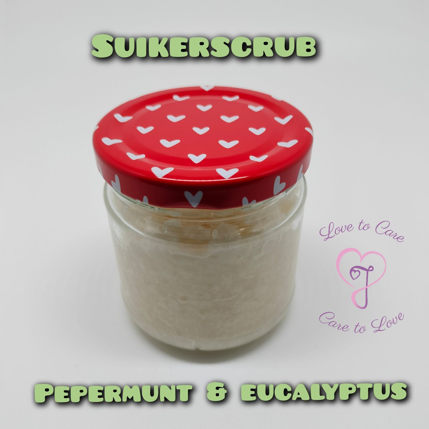 Suikerscrub pepermunt &amp; eucalyptus (ca. 160 gram)