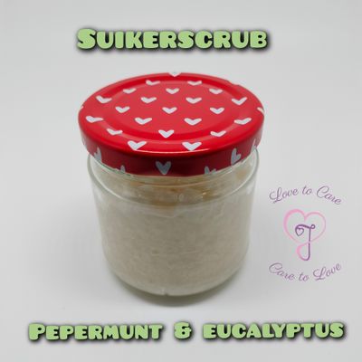 Suikerscrub pepermunt & eucalyptus (ca. 160 gram) Suikerscrub pepermunt & eucalyptus (ca. 160 gram)