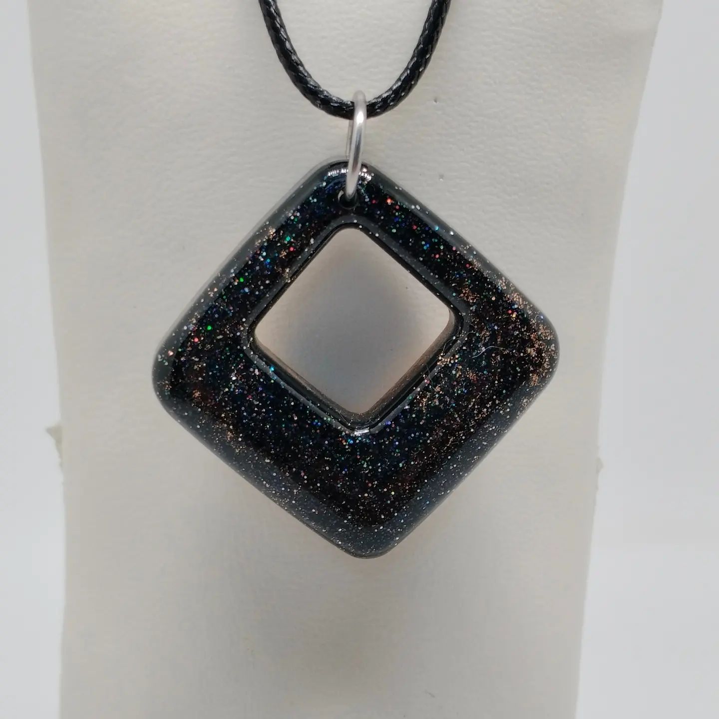 Hanger zwart met holografische glitter Hanger zwart met holografische glitter