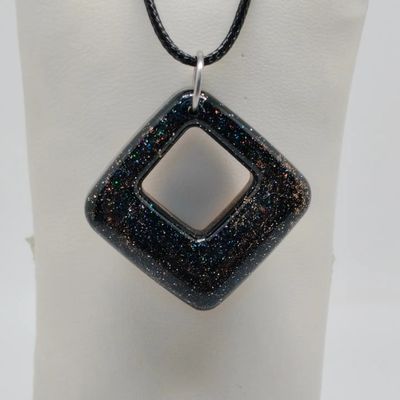 Hanger zwart met holografische glitter Hanger zwart met holografische glitter