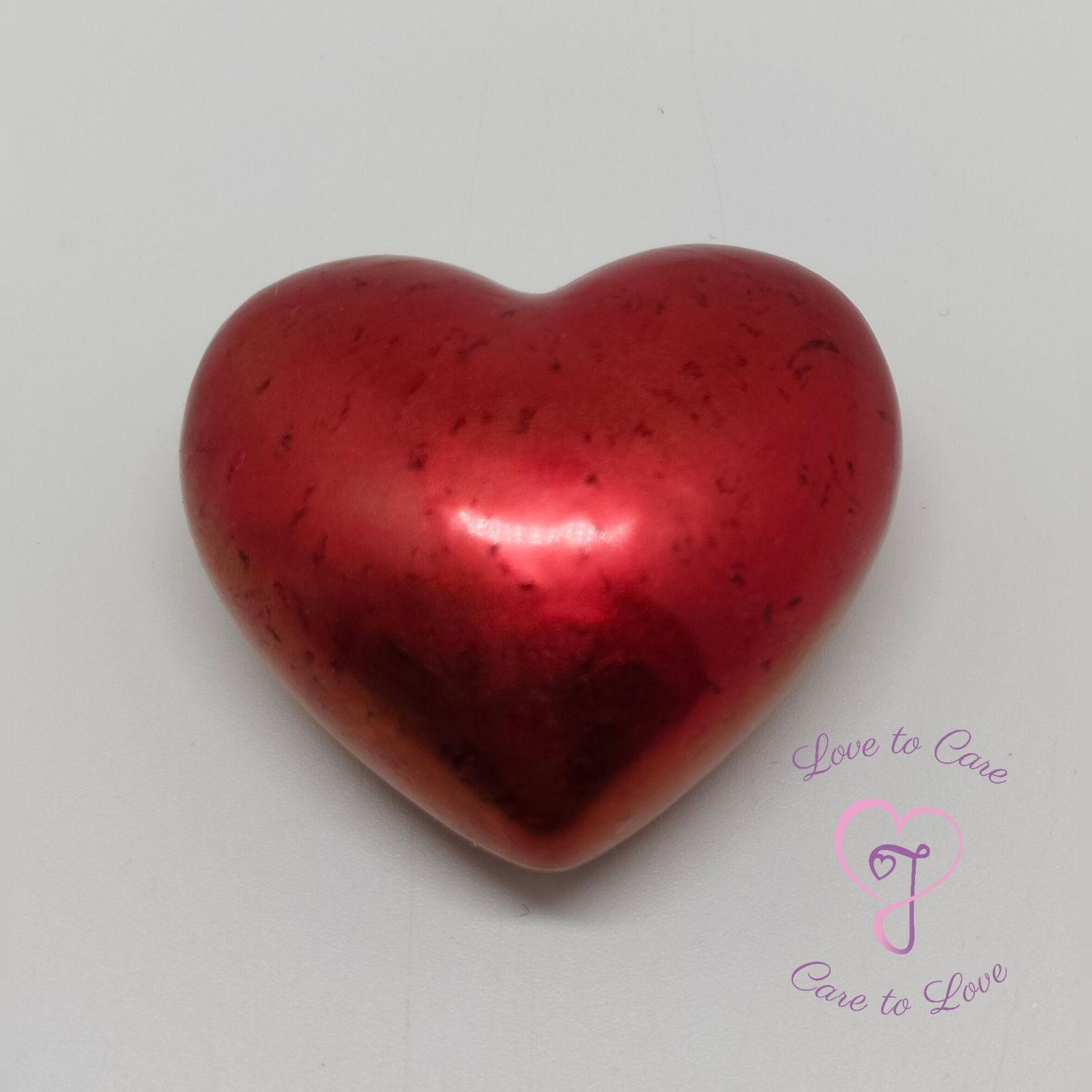 Orgonite hart M roodgoud (rode goudsteen)