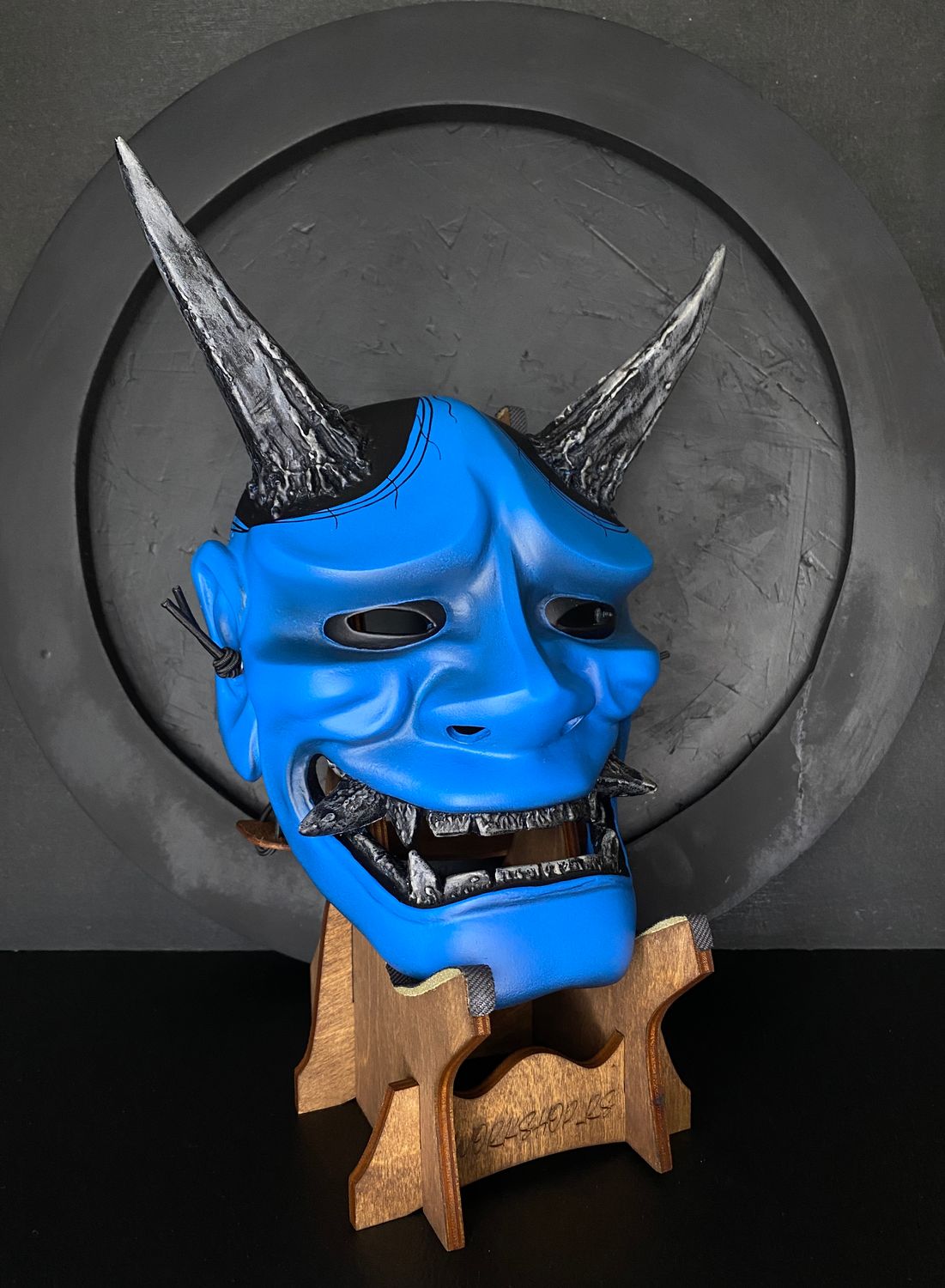 Japanese Blue Hannya Mask