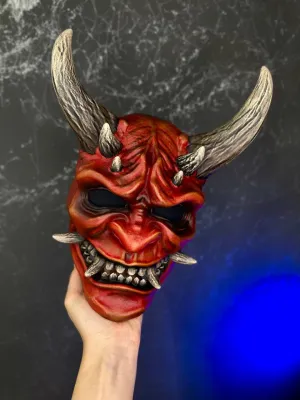 Red Oni mask wearable