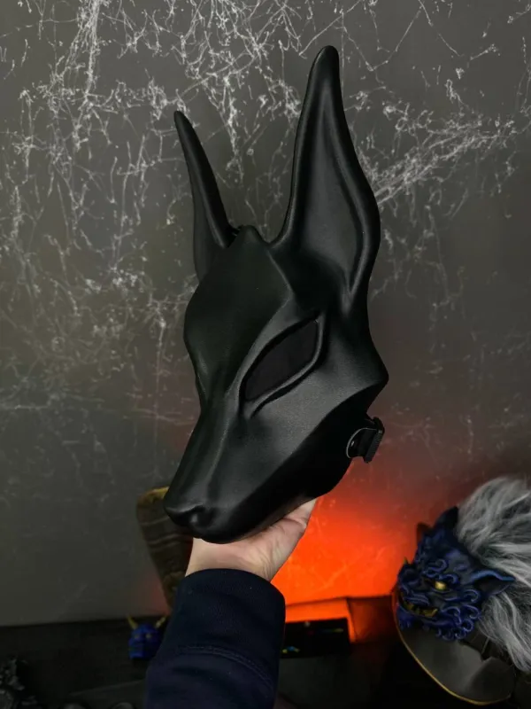 Total Black Anubis mask
