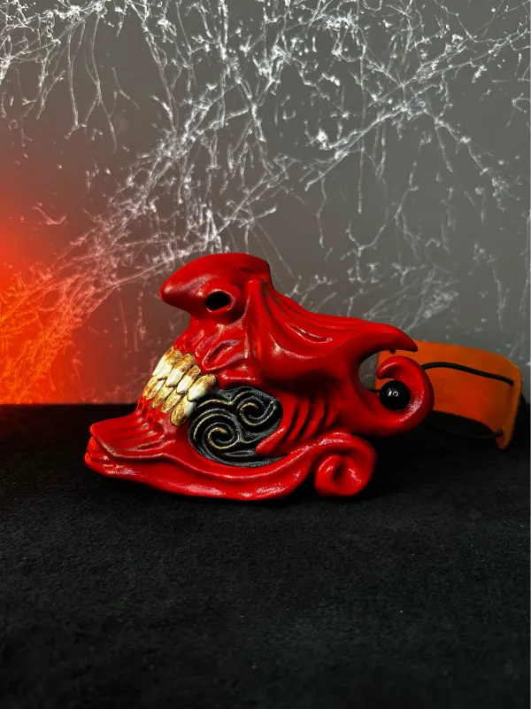 Samurai Half Mask RED