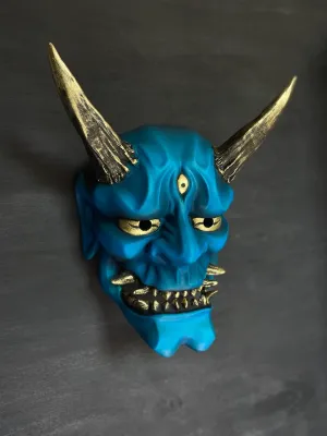 Japanese Blue Oni mask