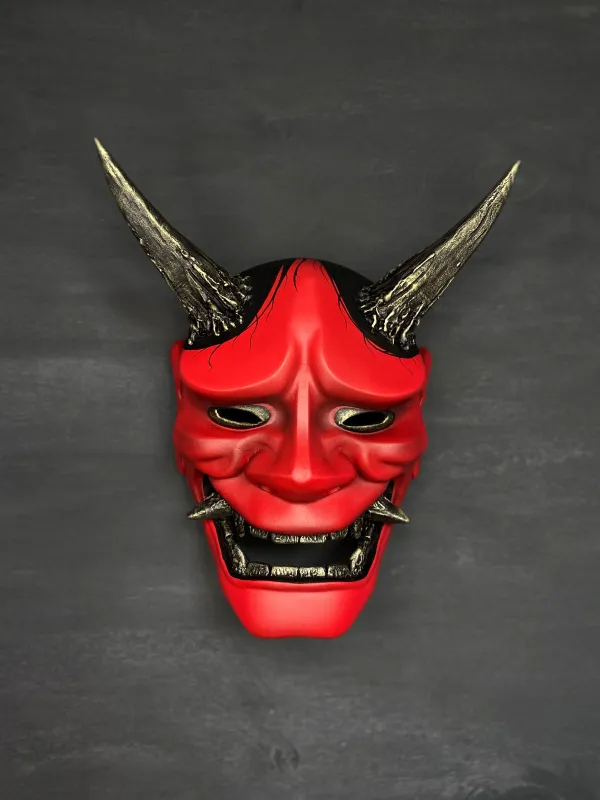 Japanese Red Hannya Mask