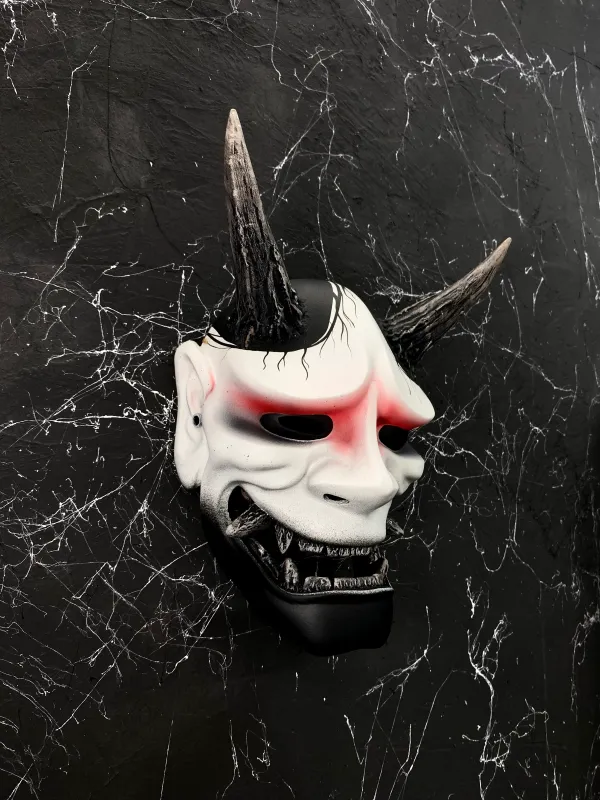 Japanese Hannya Mask: B&amp;W