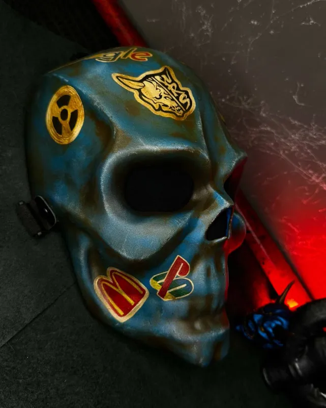 Death Skull Helmet Mask with Logos