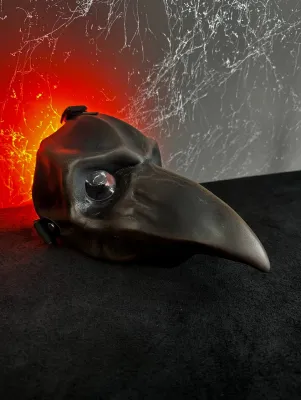 Black Plague Doctor Mask