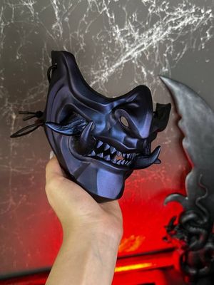 Purple Chameleon Samurai Mask