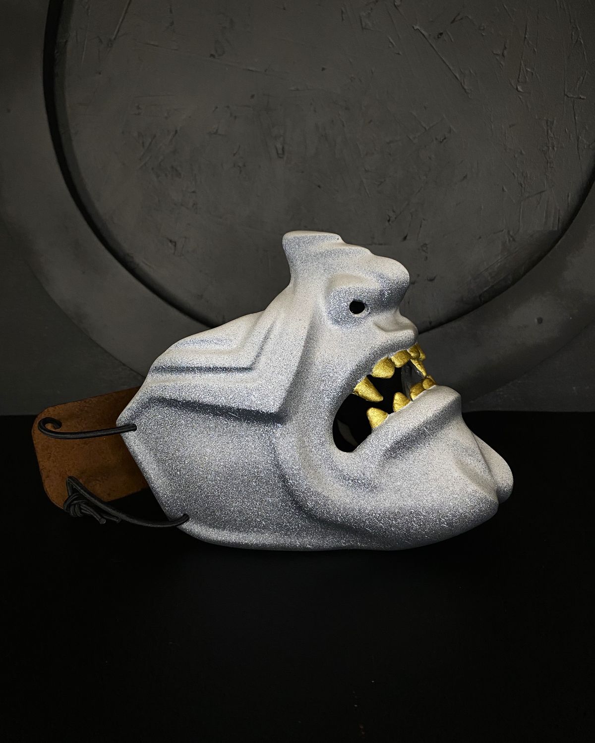 White Samurai Half Mask