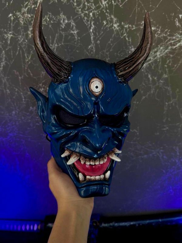 Blue DBD Oni Mask
