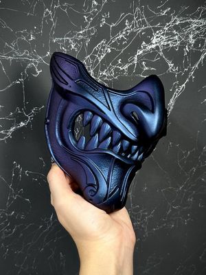 Genzin Samurai Mask — Purple Chameleon