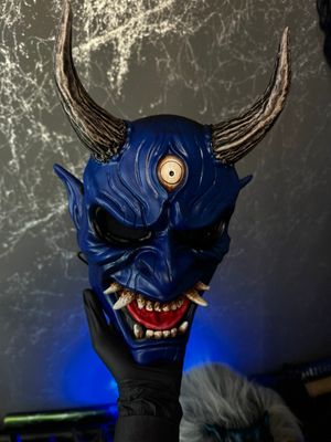 Blue DBD Oni Mask