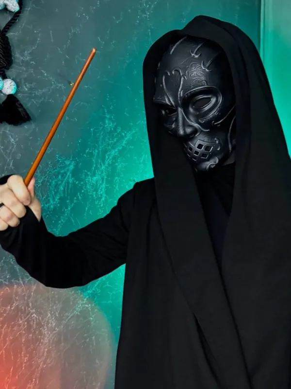Death Eater mask — Black &amp; Silver