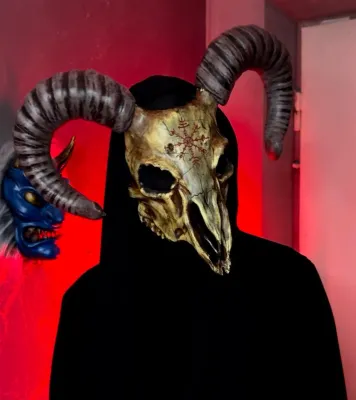 Wendigo Goat Skull Mask