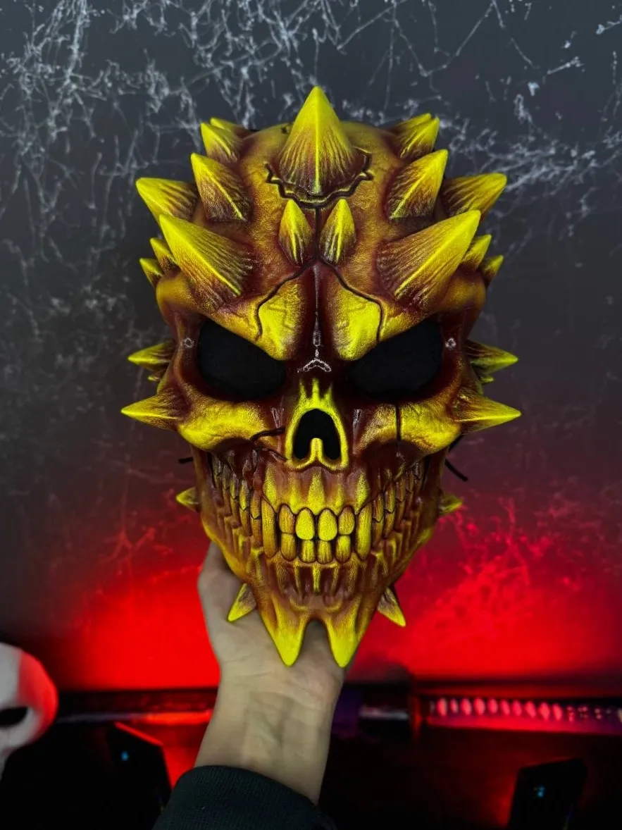 PayDay Skull Mask — Yellow and Red