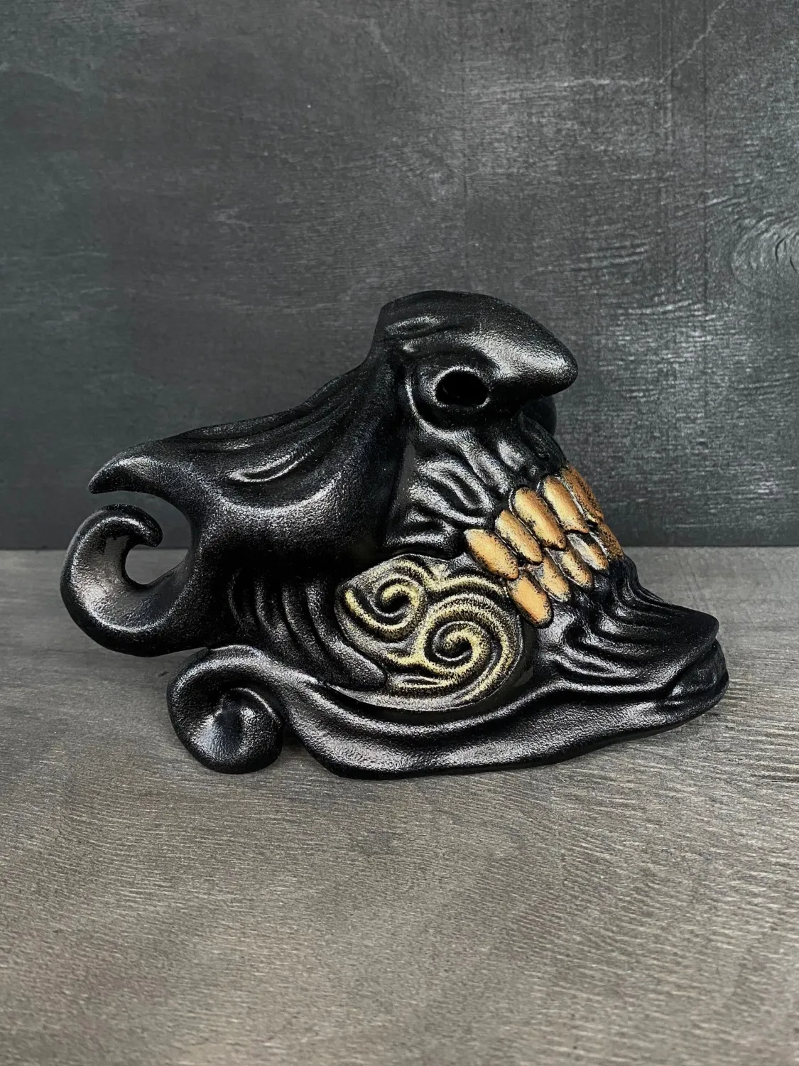 Mempo Samurai Half Mask Black