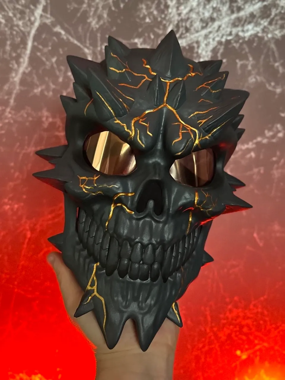 PayDay Skull Mask — Gray &amp;Gold