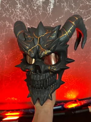 PayDay mask: Death Wish Skull Mask Gray &amp; Gold