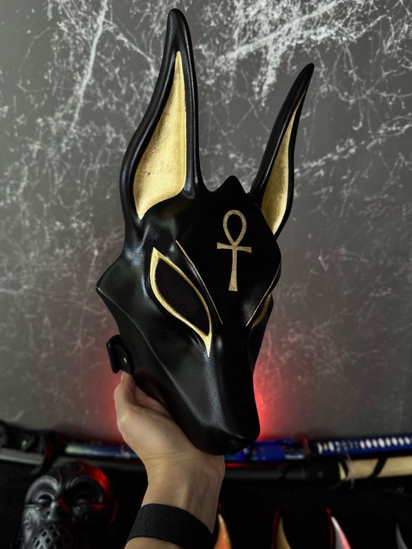 Anubis Mask, Wolf Mask, Wolf Head Jackal mask. Mask. Egyptian God costume, Halloween mask, Anubis cosplay, Black Dog mask