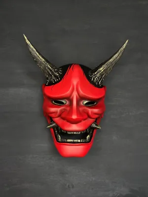 Geisha Mask, Hannya Mask, Japanese mask, demon mask. Oni Mask, Kabuki mask, Noh mask. Samurai mask, Geisha cosplay mask
