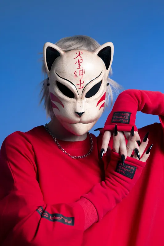Japanese Cat mask, Anbu Mask, Kitsune mask. Masquerade mask, Fox mask, Bastet mask, Anime mask, kakashi cosplay Naruto