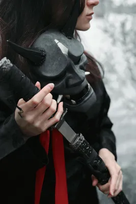 Geisha Mask, Hannya Mask, Japanese mask, demon mask. Oni Mask, Kabuki mask, Noh mask. Samurai mask, Geisha cosplay mask