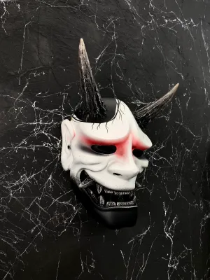 Geisha Mask, Hannya Mask, Japanese mask, demon mask. Oni Mask, Kabuki mask, Noh mask. Samurai mask, Geisha cosplay mask