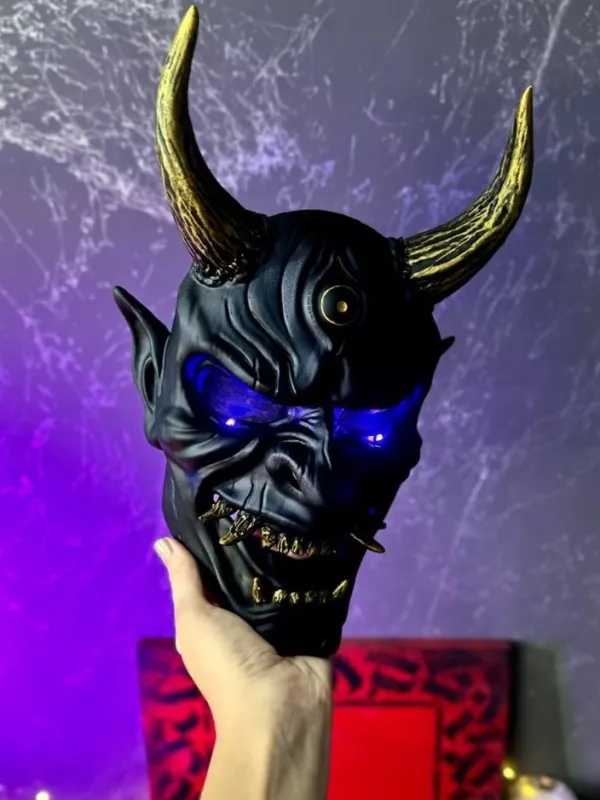 DBD Oni mask, Japanese Demon mask, Dead by Daylight cosplay mask. Samurai mask, Noh mask, Hannya mask, Ghost of Tsushima mask