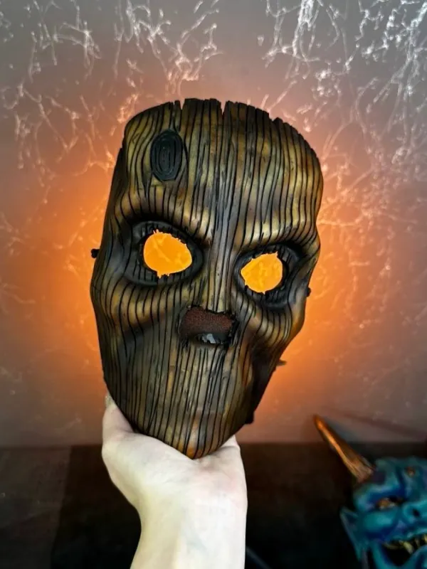 Scarecrow mask, Death Mask, Demon mask. Halloween Mask, Skull Mask, Wooden Mask. Devil Mask, Wood Spirit mask, Custom mask