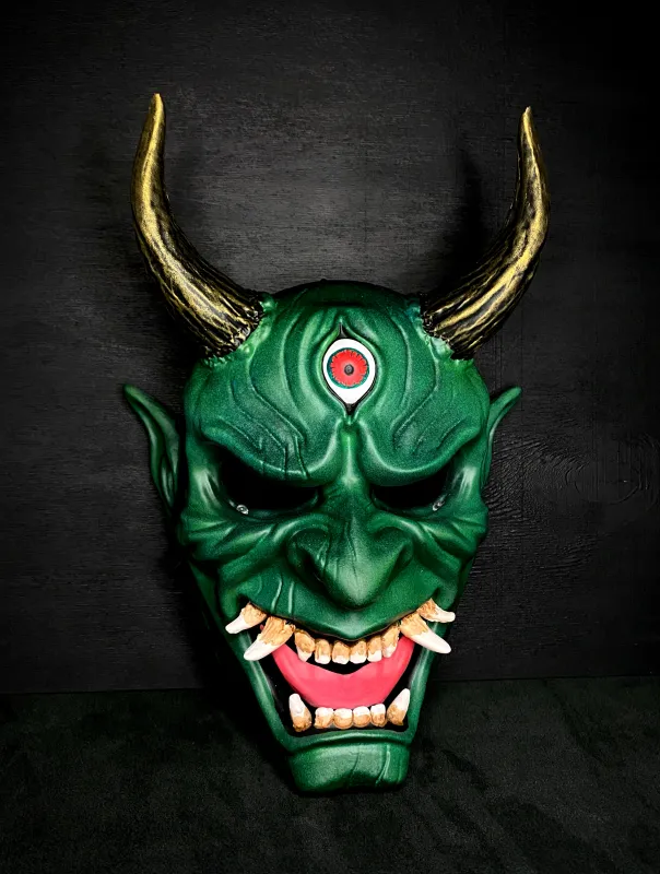 DBD Oni mask, Japanese Demon mask, Dead by Daylight cosplay mask. Samurai mask, Noh mask, Hannya mask, Ghost of Tsushima mask
