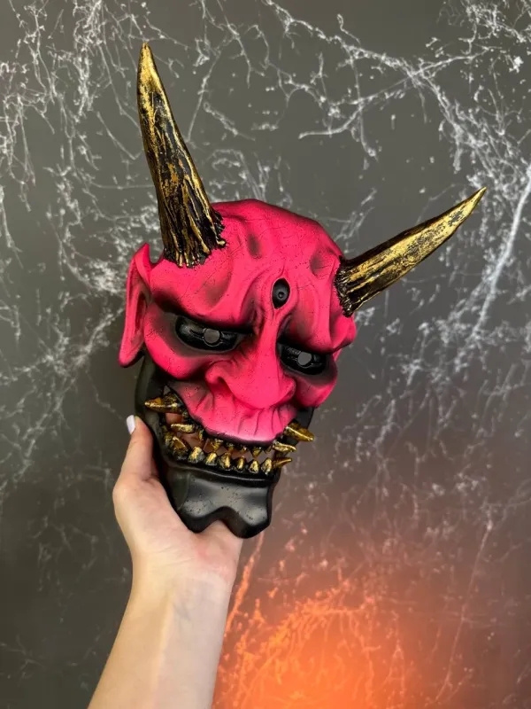 DBD Oni mask, Japanese Demon mask, Dead by Daylight cosplay mask. Samurai mask, Noh mask, Hannya mask, Ghost of Tsushima mask